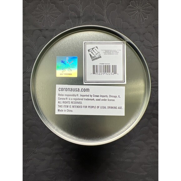 Corona Extra 4pc Set Tin Box Tray, Napkin Holder, Coasters & Storage Tin Barware - Picture 14 of 14